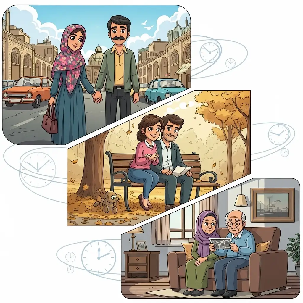 گالری گوشی‌تان را شخم بزنید! عکس‌های دو نفره‌تان را از روز اول تا امروز، به ترتیب تاریخ مرتب کنید. آن‌ها را با یک آهنگ ملایم تبدیل به کلیپ کنید. دیدنِ اینکه چقدر در کنار هم رشد کرده‌اید و تغییر کرده‌اید، حس امنیت و وفاداری عجیبی به رابطه می‌دهد.